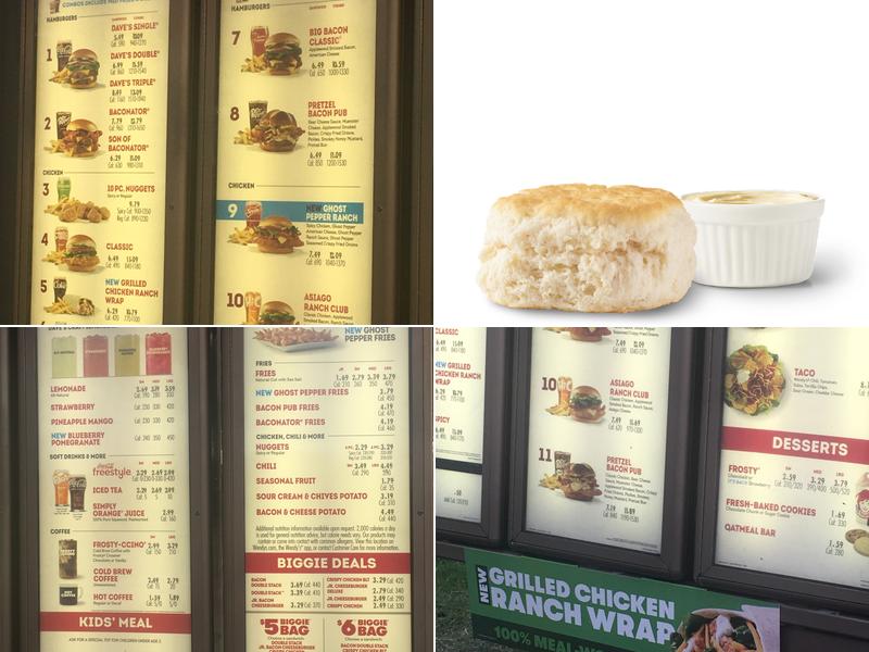 Wendy's Menu