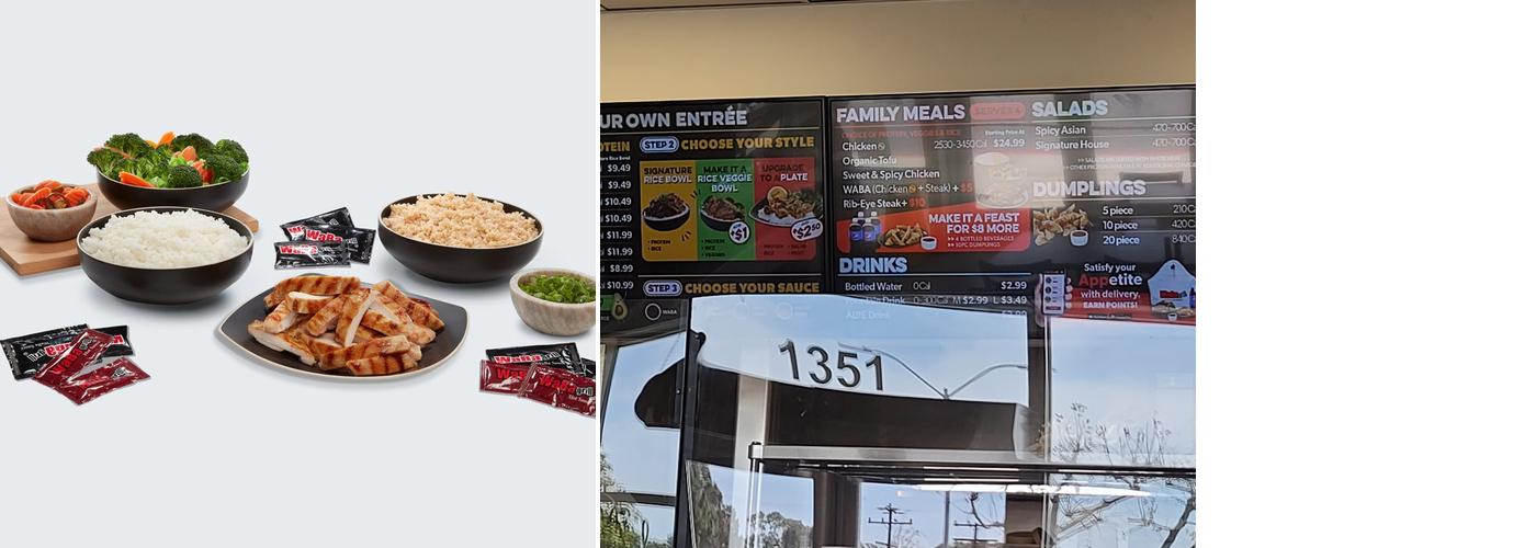 WaBa Grill Menu