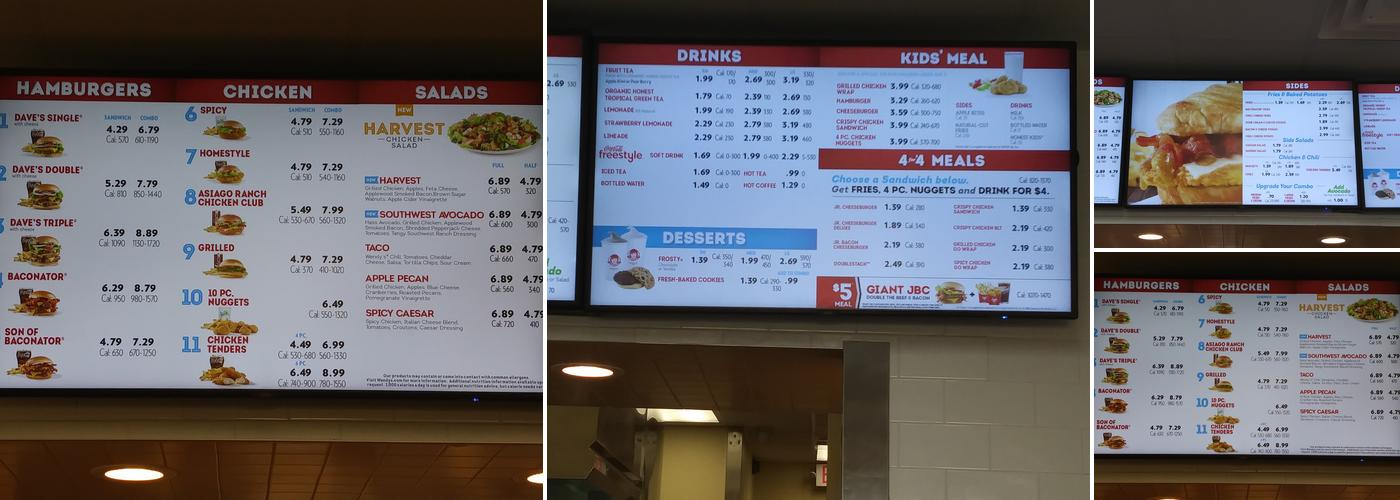 Wendy's Menu