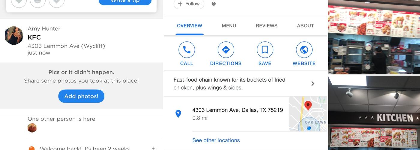 KFC Menu