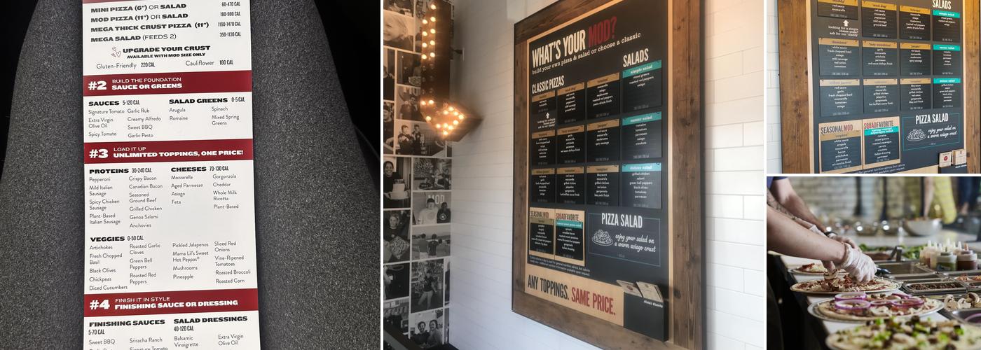 MOD Pizza Menu