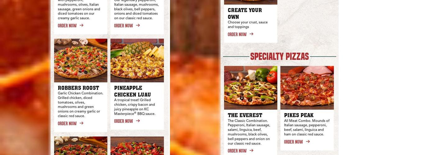 Mountain Mike's Pizza Menu