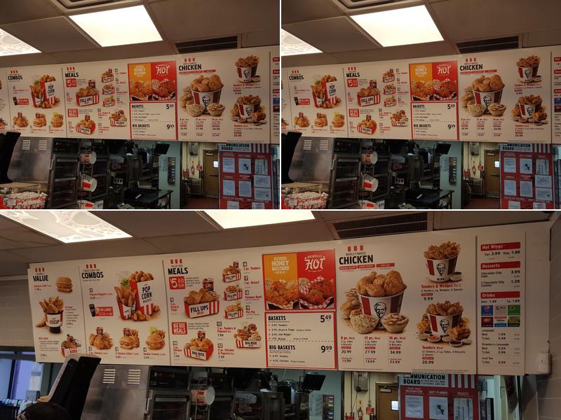 KFC Menu