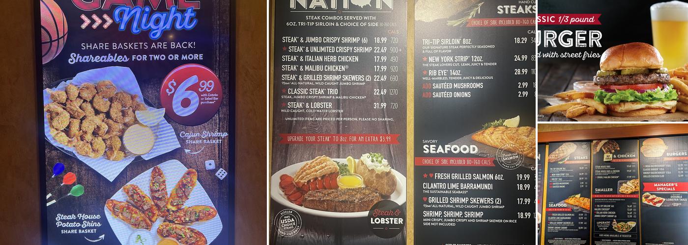 Sizzler Menu