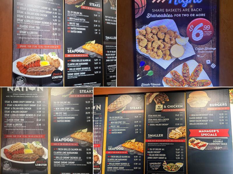 Sizzler Menu