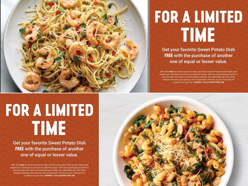 Corner Bakery Menu