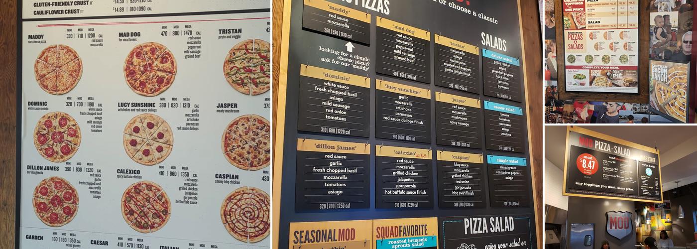 MOD Pizza Menu