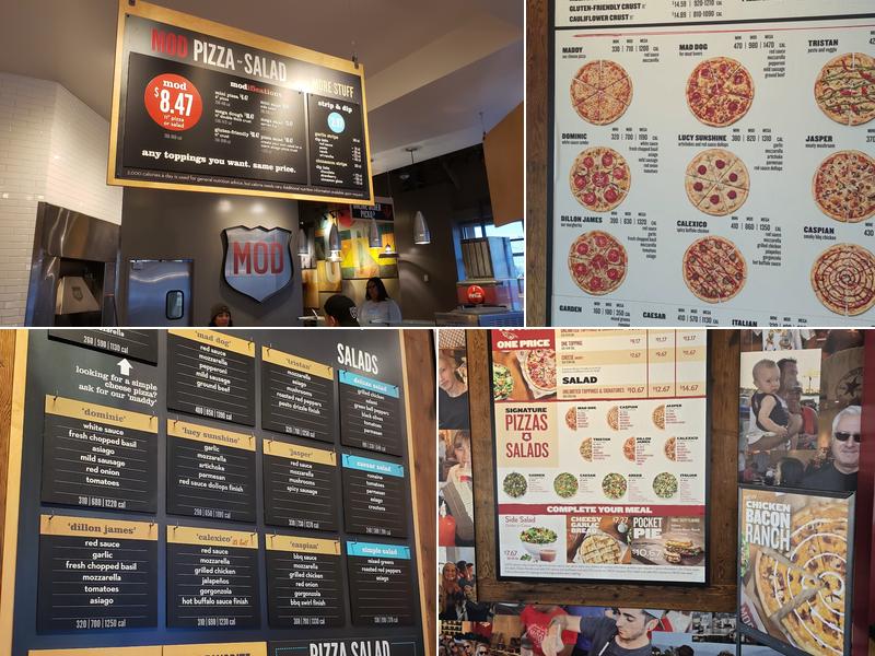 MOD Pizza Menu