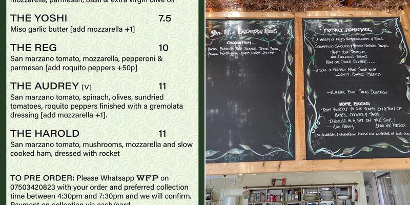 The Tea Garden at Comrie Croft Menu