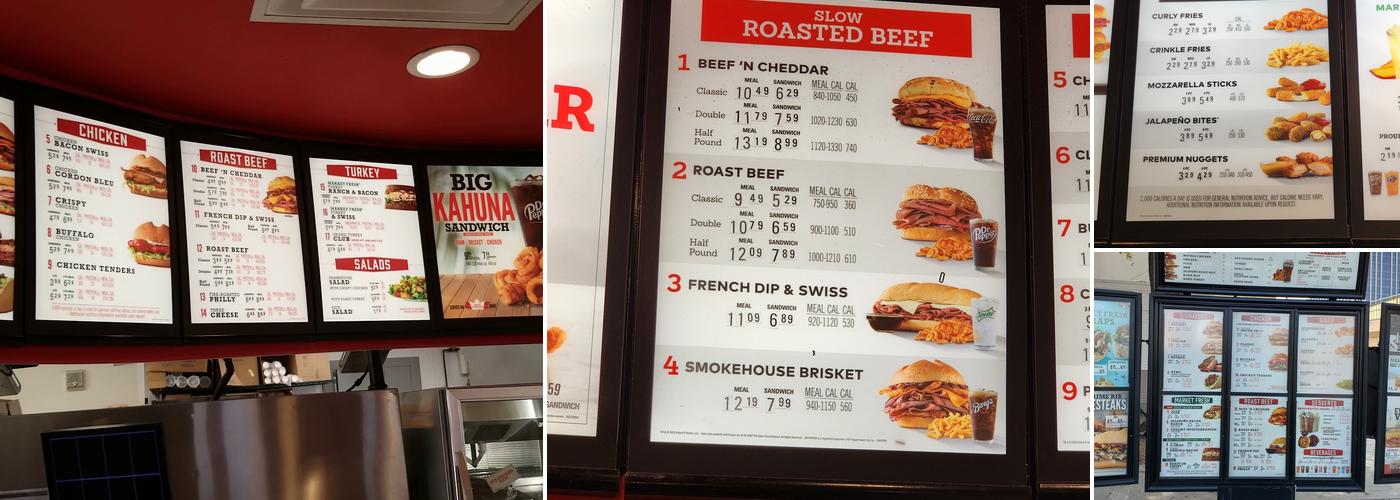 Arby's Menu