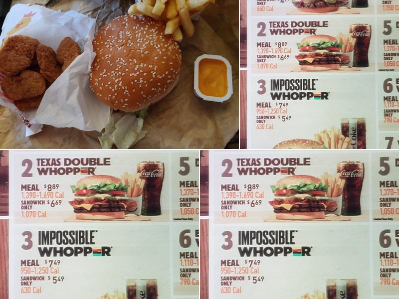 Burger King Menu