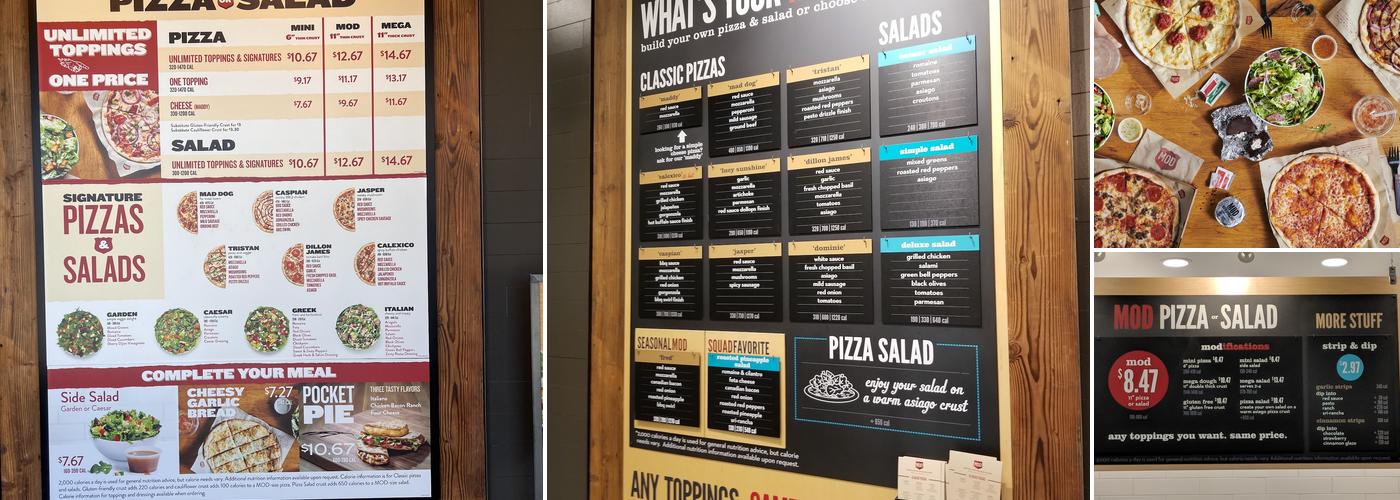 MOD Pizza Menu