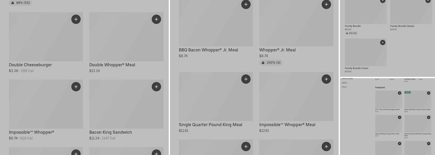 Burger King Menu