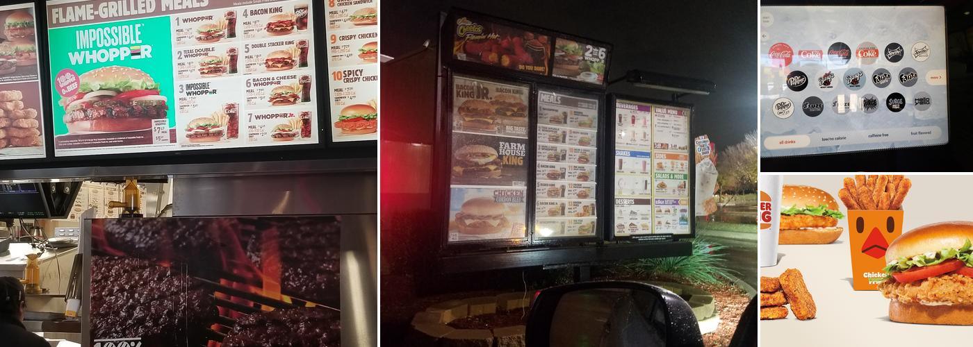 Burger King Menu