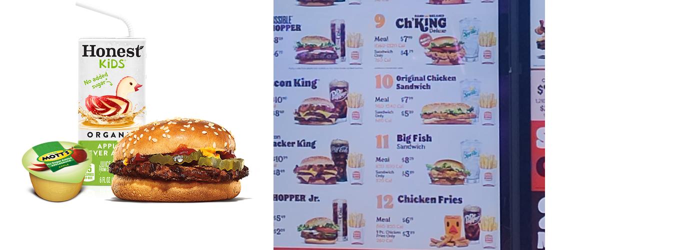 Burger King Menu