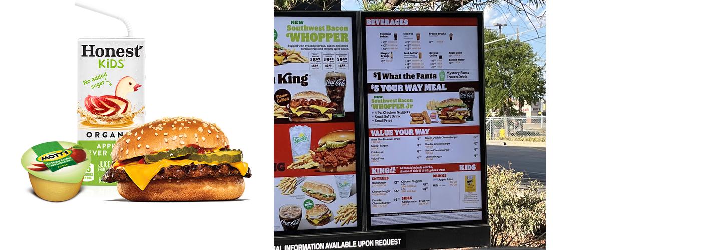 Burger King Menu
