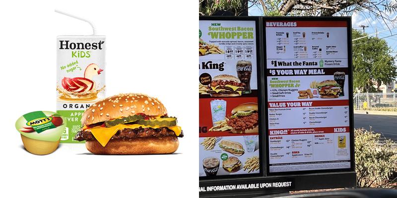 Burger King Menu