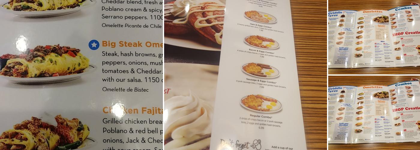 IHOP Menu