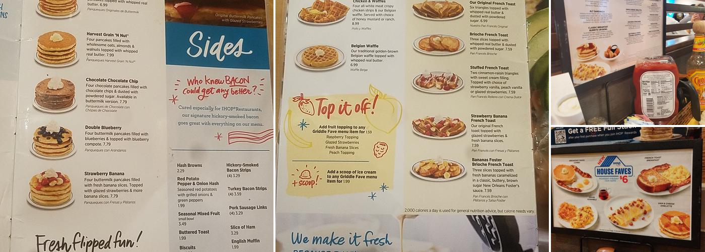 IHOP Menu