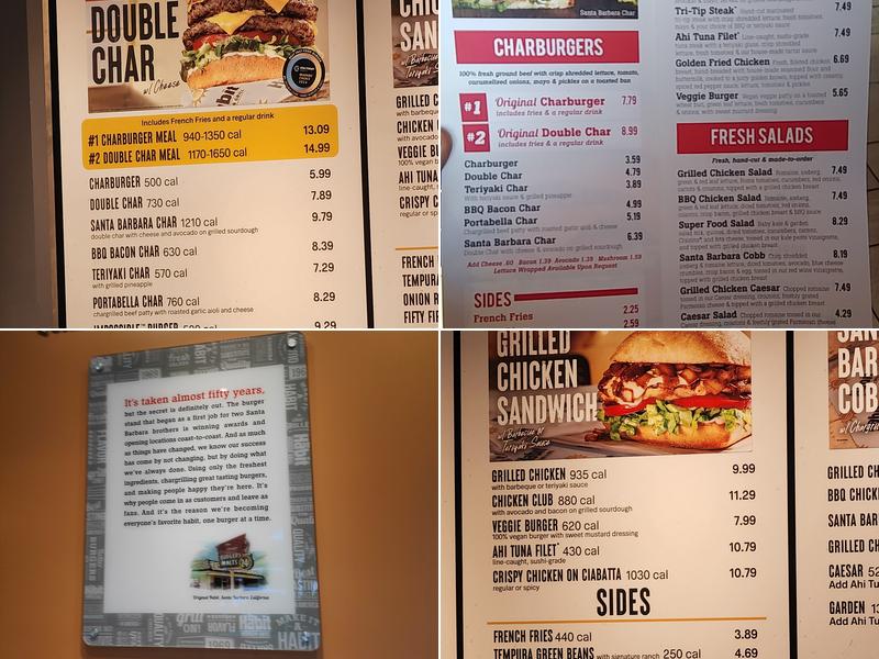 The Habit Burger Grill Menu