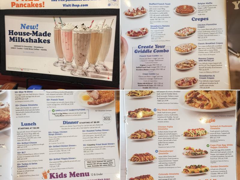 IHOP Menu