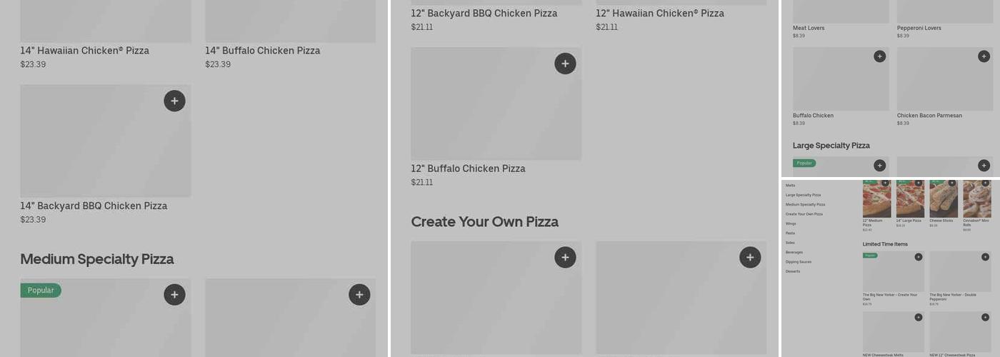Pizza Hut Menu