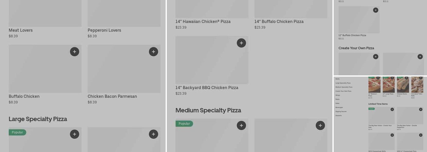 Pizza Hut Menu