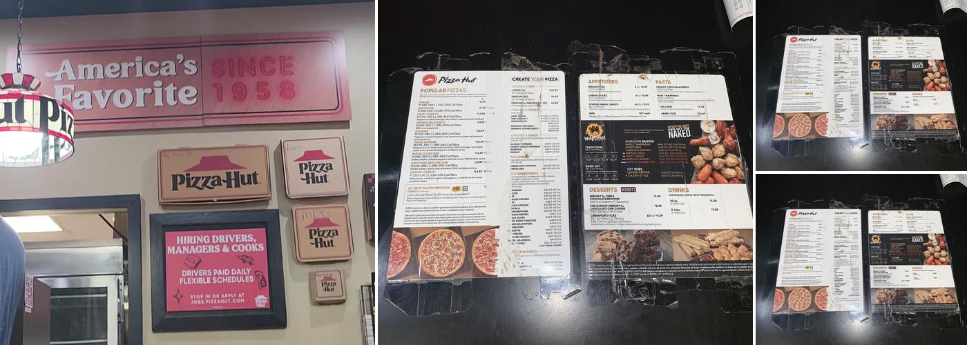 Pizza Hut Menu
