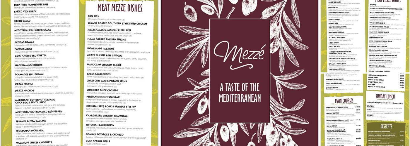 Mezze at the Green Dragon Menu