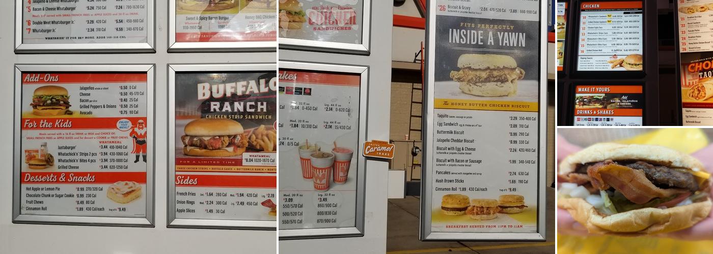 Whataburger Menu