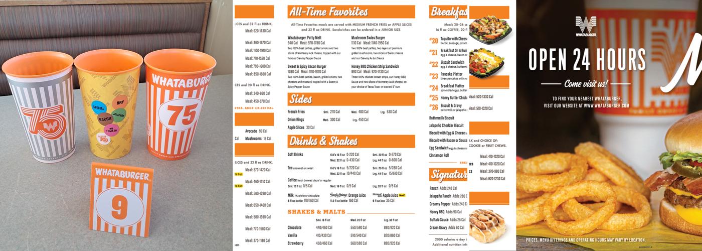 Whataburger Menu