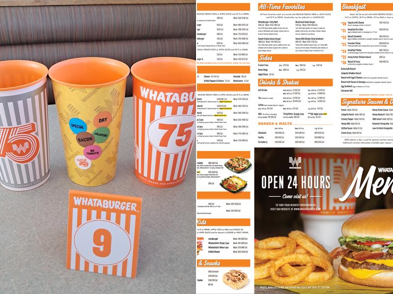 Whataburger Menu