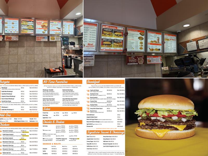 Whataburger Menu