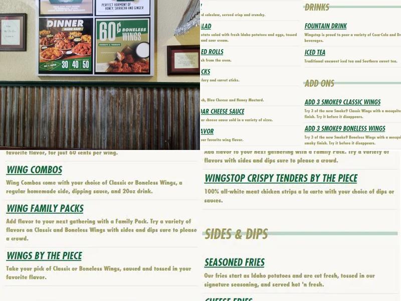 Wingstop Menu