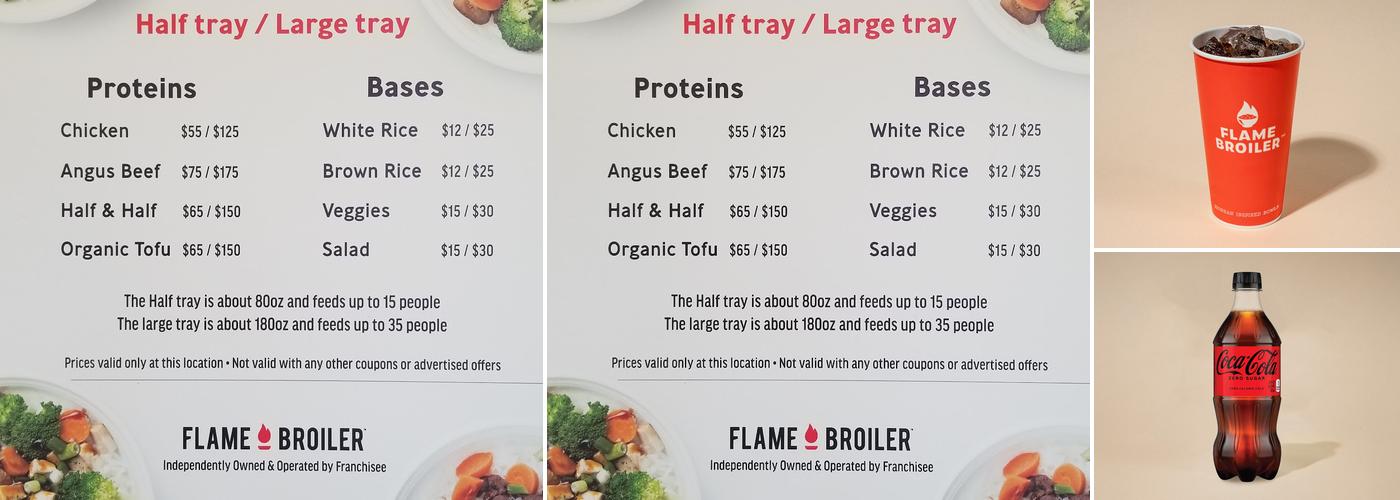 Flame Broiler Menu