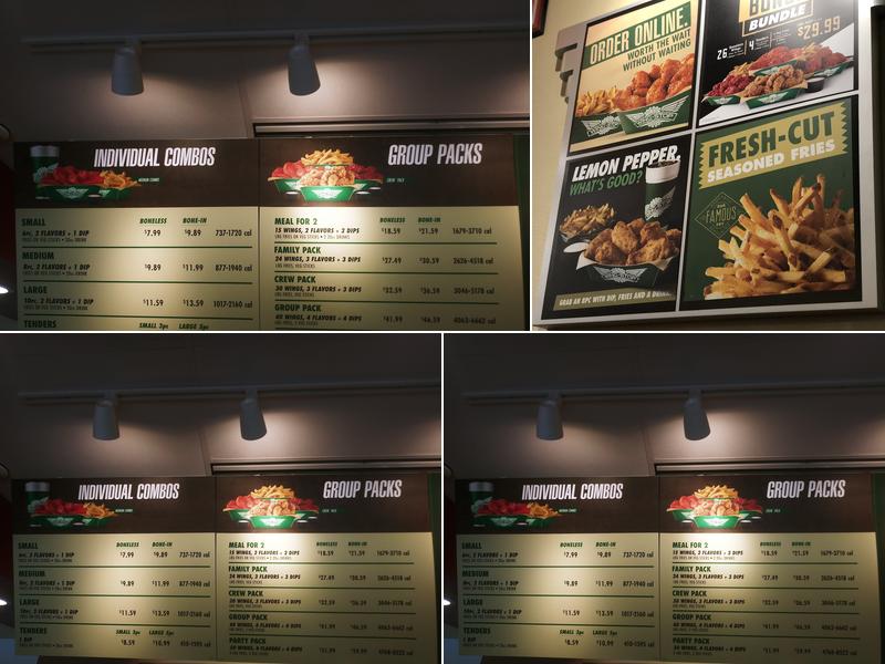 Wingstop Menu