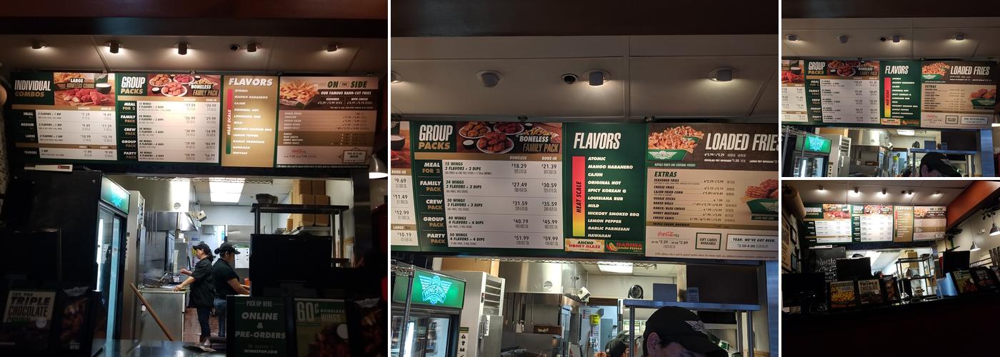 Wingstop Menu
