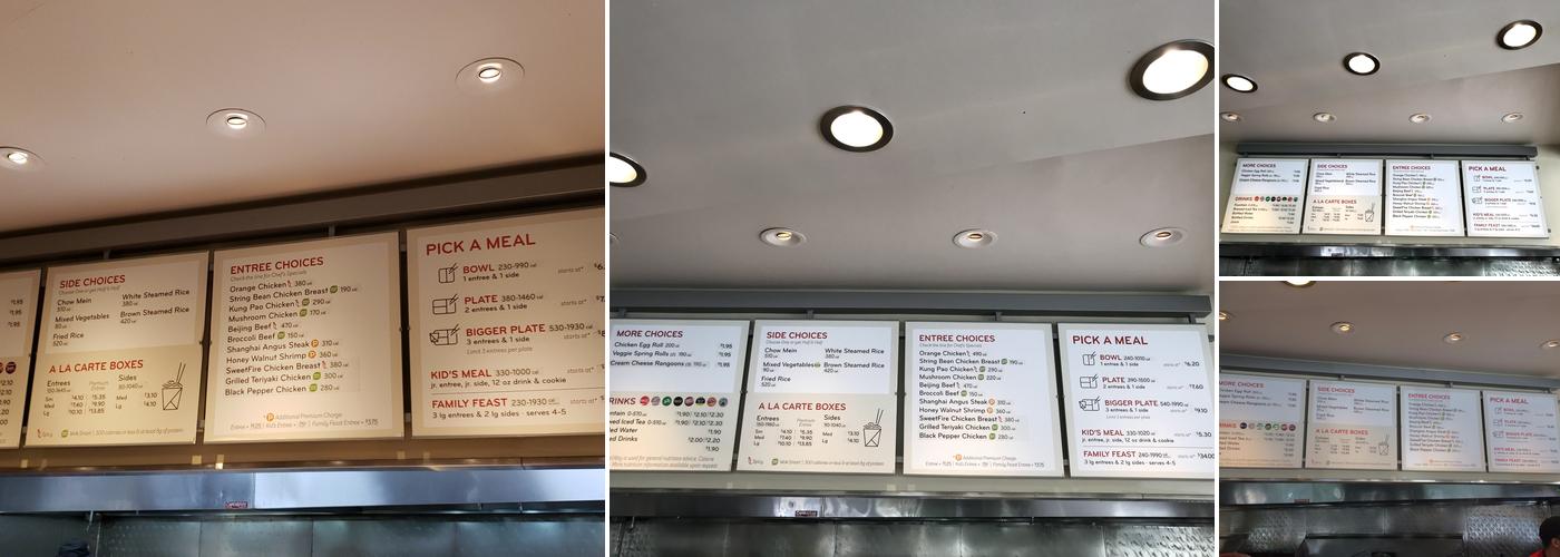 Panda Express Menu