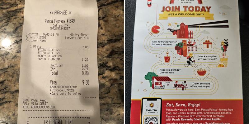 Panda Express Menu