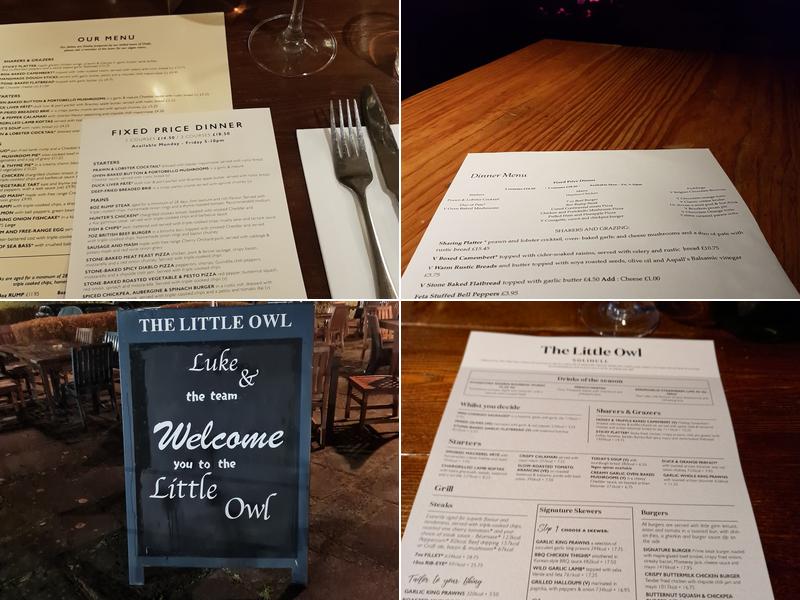 The Little Owl Menu