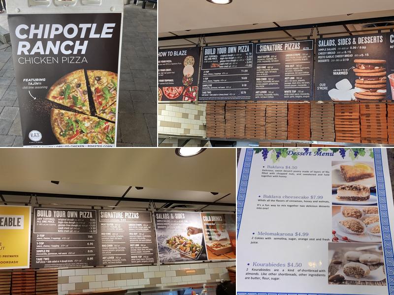 Blaze Pizza Menu