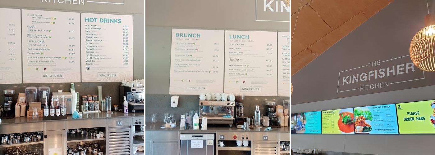 The Kingfisher Kitchen Menu