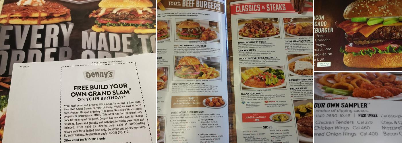 Denny's Menu
