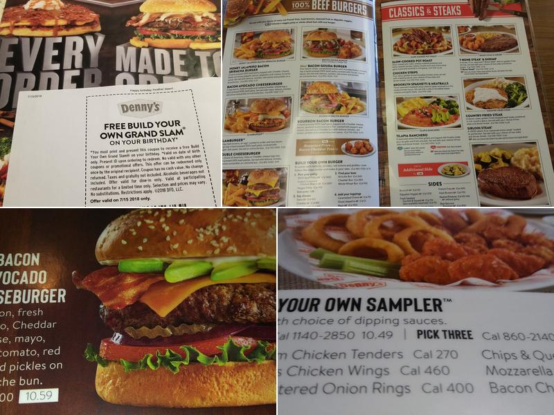 Denny's Menu