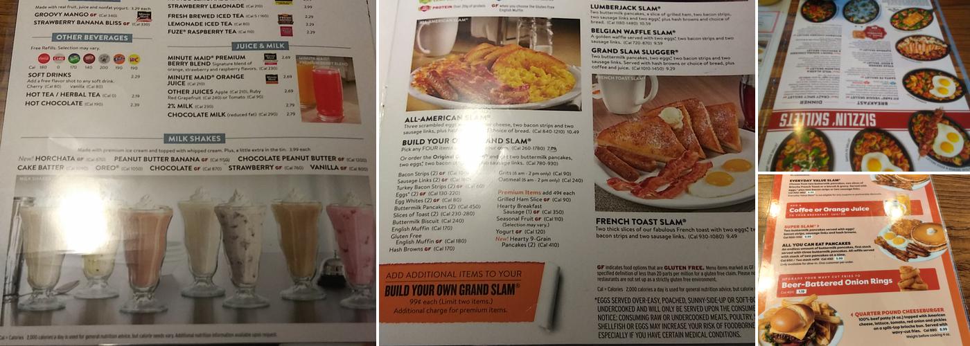 Denny's Menu