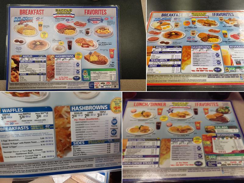 Waffle House Menu