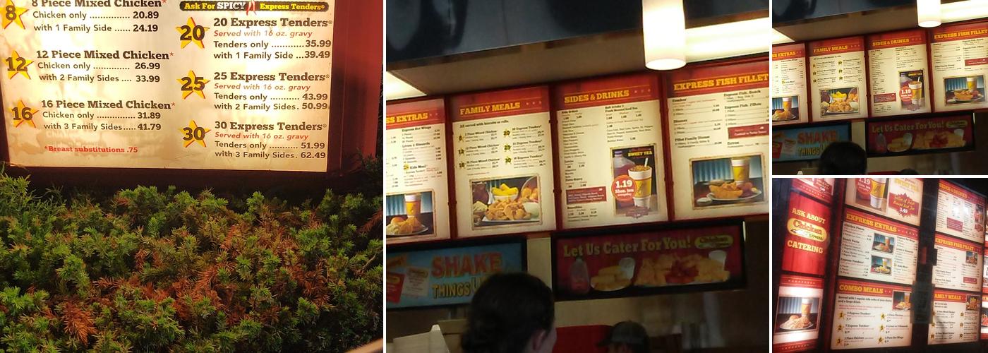 Chicken Express Menu