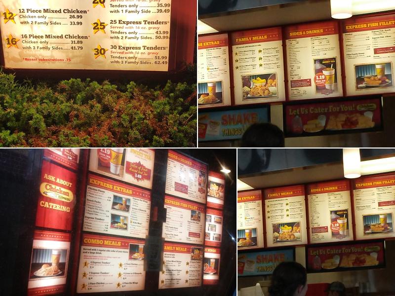 Chicken Express Menu