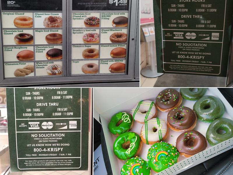 Krispy Kreme Menu