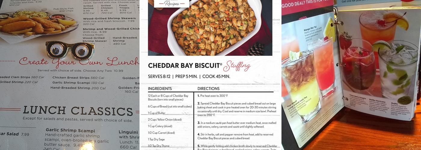 Red Lobster Menu